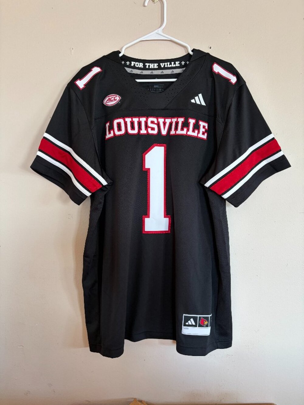 Louisville Cardinals Authentic Style College Jersey, ACC Team, Football, New